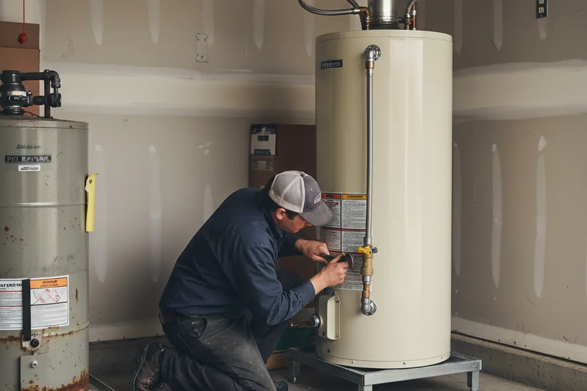 Water heater and shutoff valve replacement in Deatsville